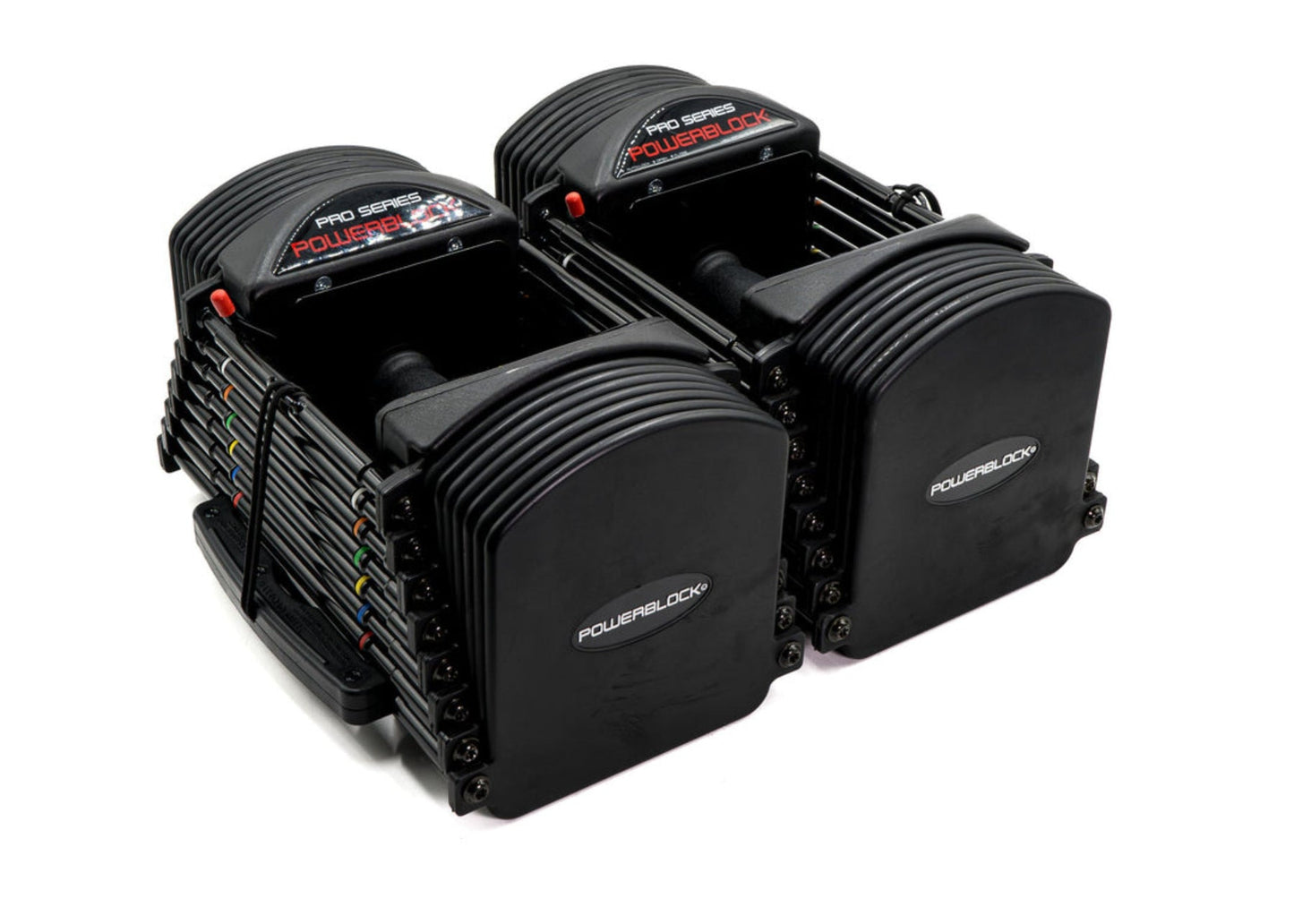 PowerBlock Pro 50 Dumbbells and PowerMax Stand Combo