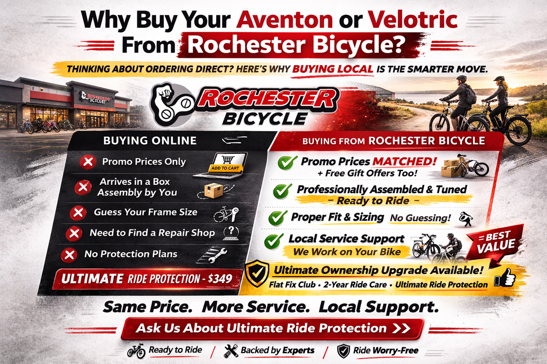 Buy e-bike online vs local